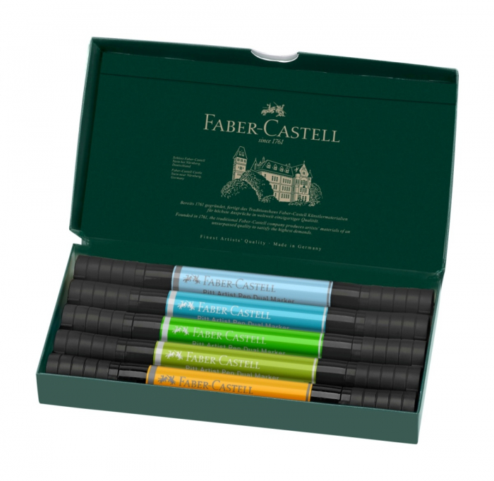 Pitt Artist Pen Dual Marker Animals Set 5 culori, Faber-Castell [3]