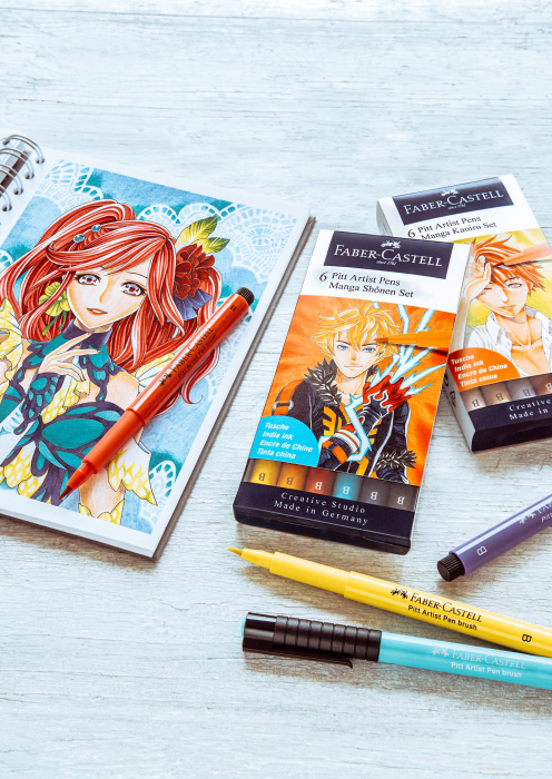 Pitt Artist Pen Manga SET 6 Shonen 2019 Faber-Castell [2]