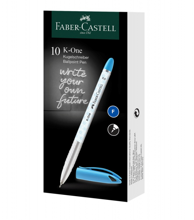 Pix Unica folosinta 0.5 mm Albastru K1, Faber-Castell [3]