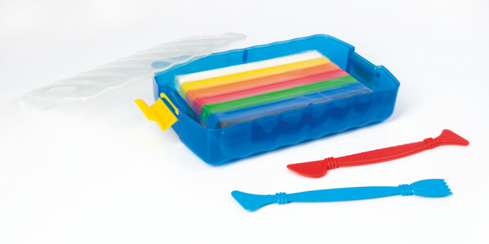 PLASTILINA 10 CULORI CUTIE PLASTIC EberhardFaber [2]