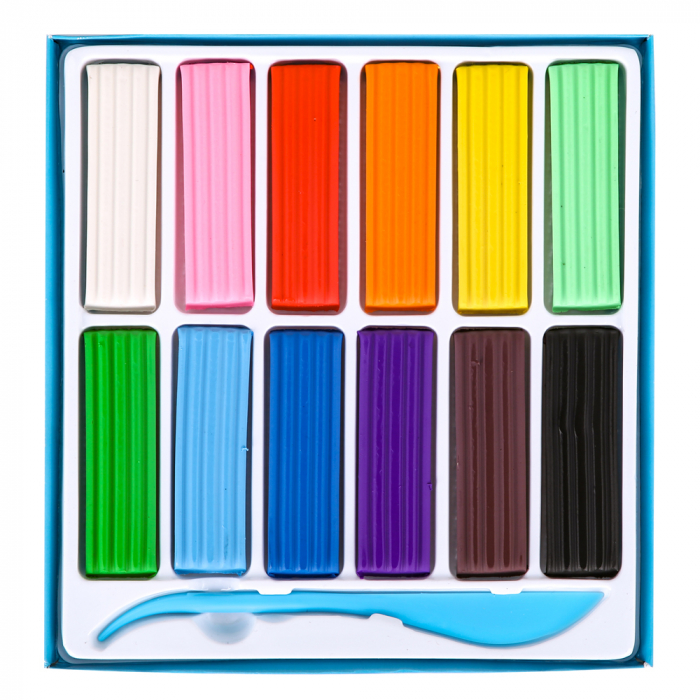 PLASTILINA 12 CULORI 240GR DELI [2]