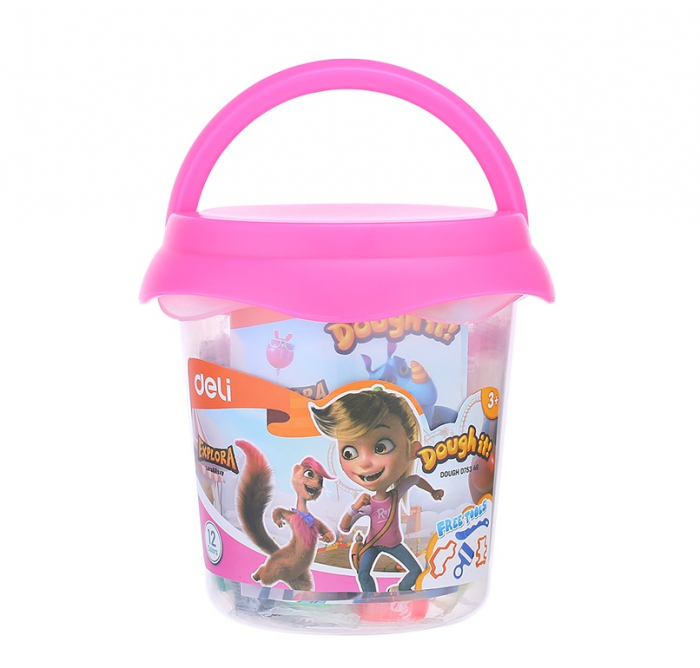 PLASTILINA SOFT GALETUSA 12 CULORI 160G DELI [2]