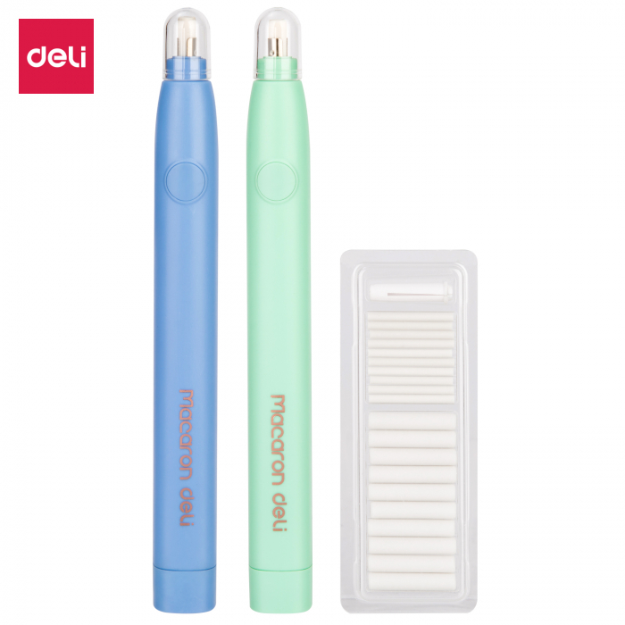 Radiera Electrica Macaron Mist Blue, Deli [4]