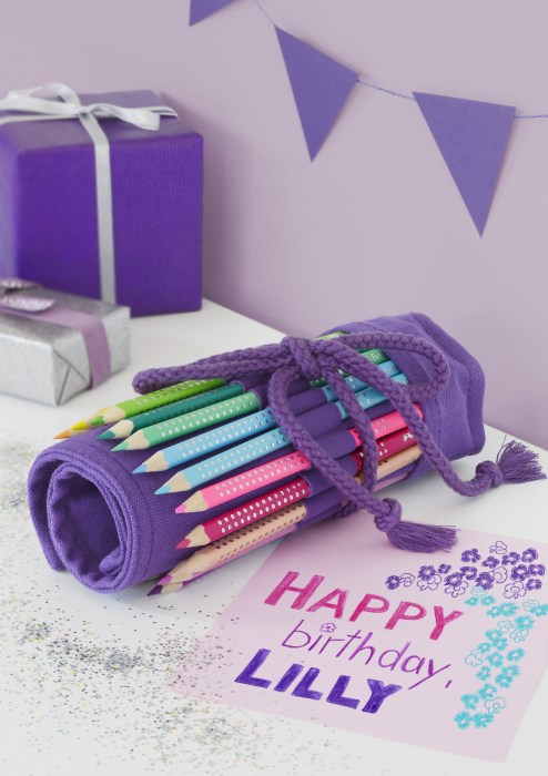 Rollup 20 creioane colorate Sparkle +1 Creion Sparkle + accesorii Faber-Castell [7]