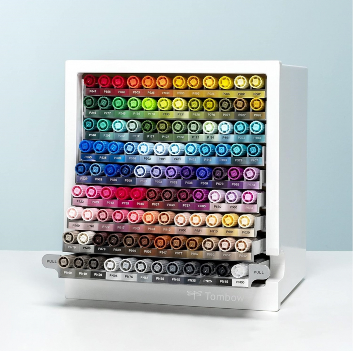 Set 108 Marker Dual Brush Watercoloring ABT Desk Set Organiser, Tombow [3]