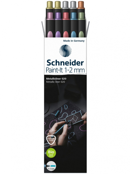 Set 10x Liner metalic Paint-It 020 1-2 mm, Schneider [2]
