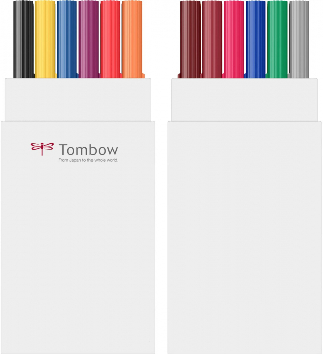 Set 12 Colours Primary ABT Dual Brush Pens, Tombow [3]