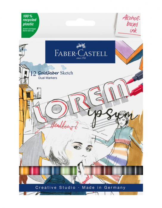 Set 12 Sketch Marker 2 Capete Goldfaber, Faber-Castell [1]