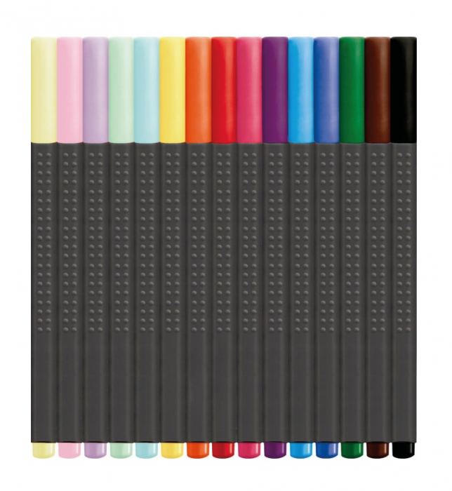 Set 15 Linere 0.4mm Promo Cutie Metal, Faber-Castell [3]