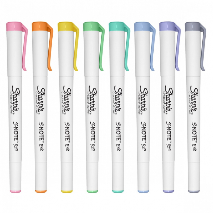 Set 8 Markere Coloring S Note Duo Pastel, Sharpie [2]
