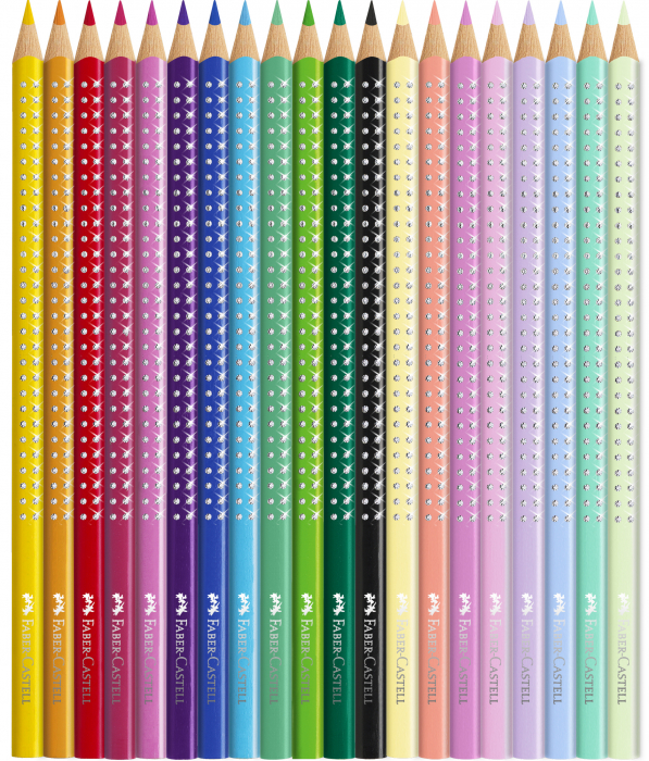 Set 20 Creioane Colorate Sparkle Butterfly Faber-Castell [3]