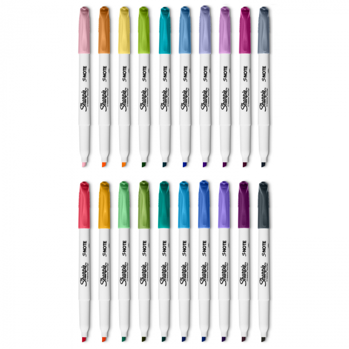 Set 20 Markere Coloring Chisel Sharpie S Note [2]