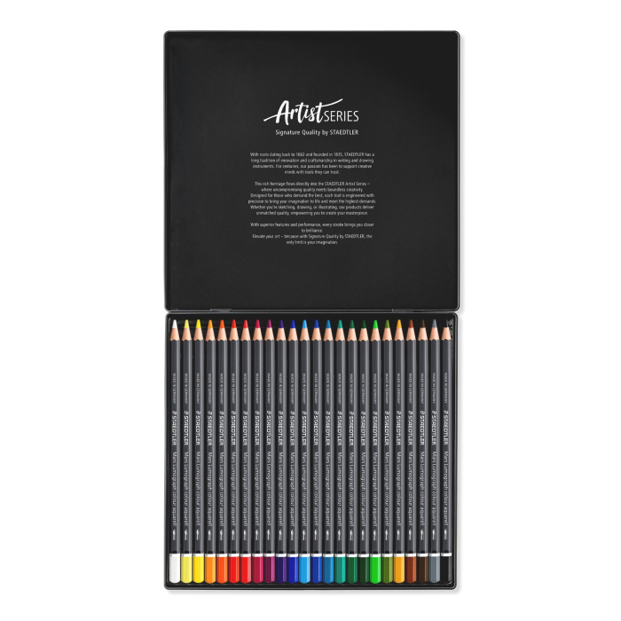 Set 24 Creioane Colorate Acuarelabile Mars Lumograph Colour Aquarell 104, Staedtler [2]
