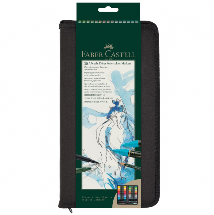 Set 30 Markere Solubile A DURER + 4PAP + Perfect Pencil + Pensula Faber-Castell [2]
