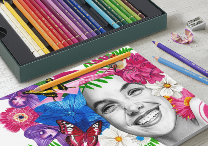 Set 32 Creioane Colorate POLYCHROMOS + 6 Creioane Grafit Matt + Accesorii, Faber-Castell [4]