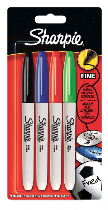 Set 4 Markere Permanente Sharpie [4]
