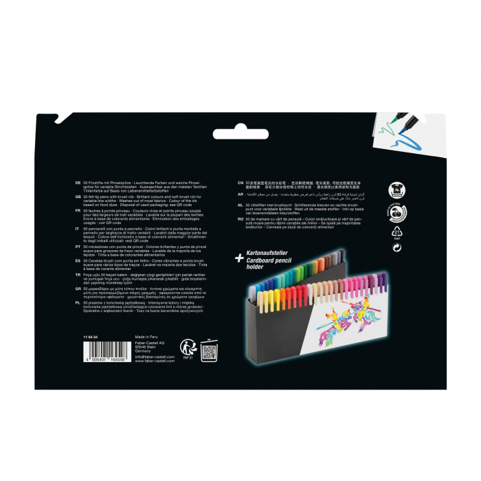 Set 50 Brush Pens Black Edition, Faber-Castell [2]