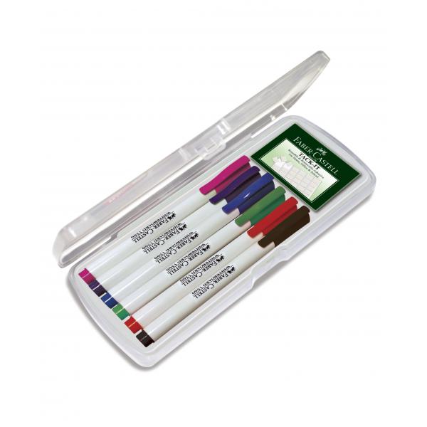 Set 6 culori Standard Marker Whiteboard Slim 1560 Faber-Castell [2]