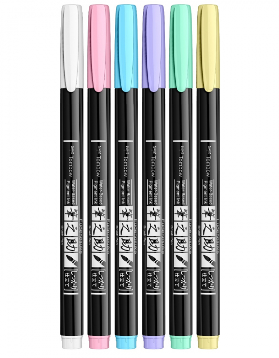 Set 6 Fudenosuke Pastel, Tombow [3]