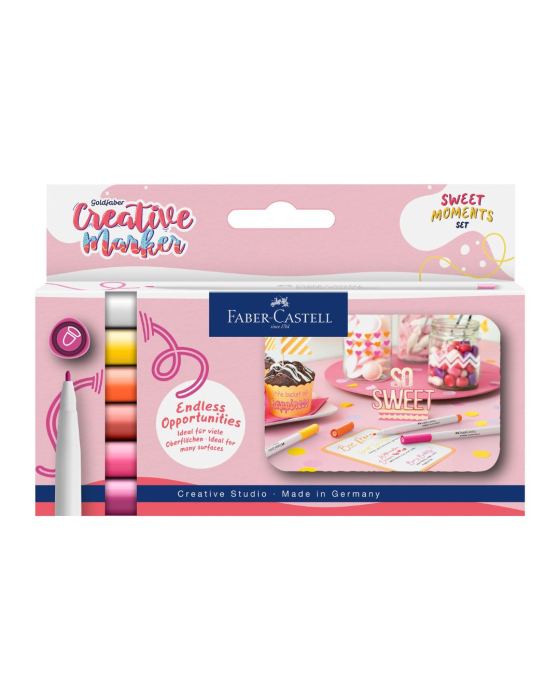 Set 6 Markere Creative Goldfaber Sweet Moments, Faber-Castell [1]