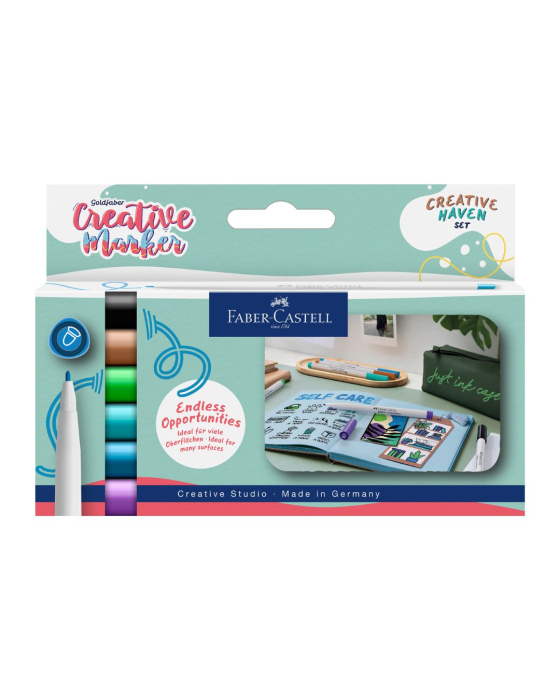 Set 6 Markere Creative Goldfaber Creative Haven, Faber-Castell [1]