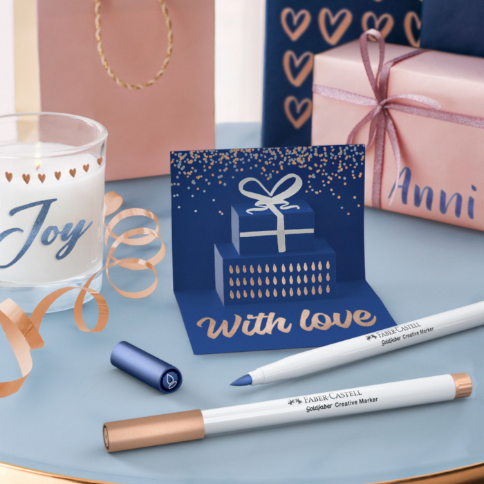 Set 6 Markere Goldfaber Metalizate, Happy Celebration, Faber-Castell [3]