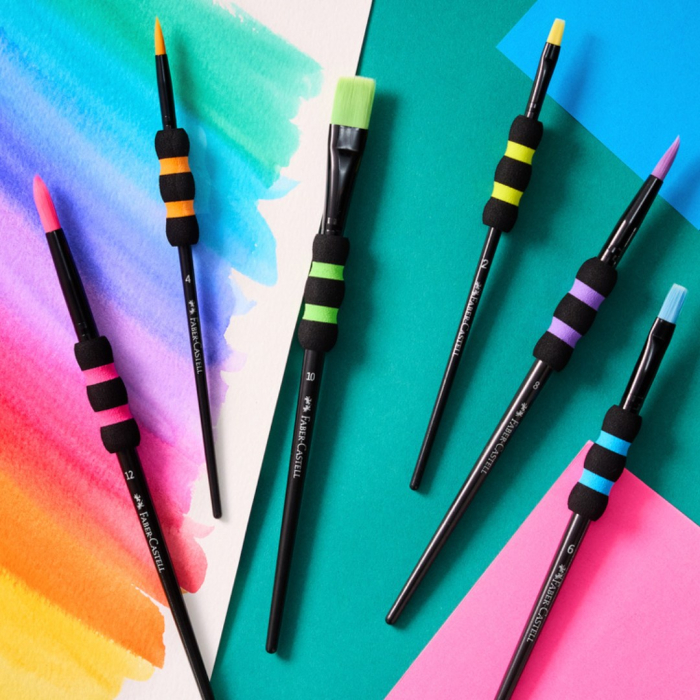 Set 6 pensule Soft Touch Black, Faber-Castell [5]