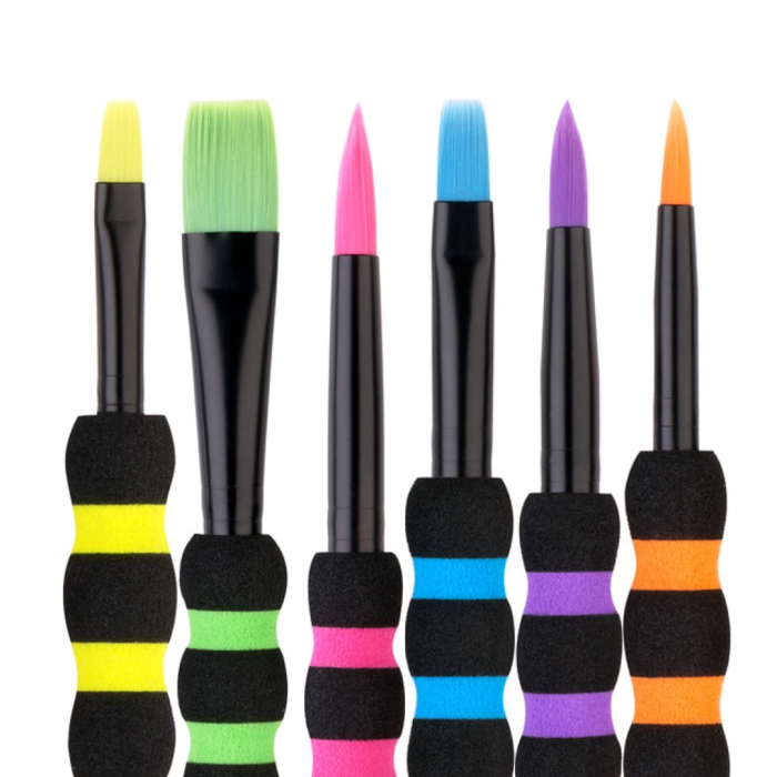 Set 6 pensule Soft Touch Black, Faber-Castell [3]