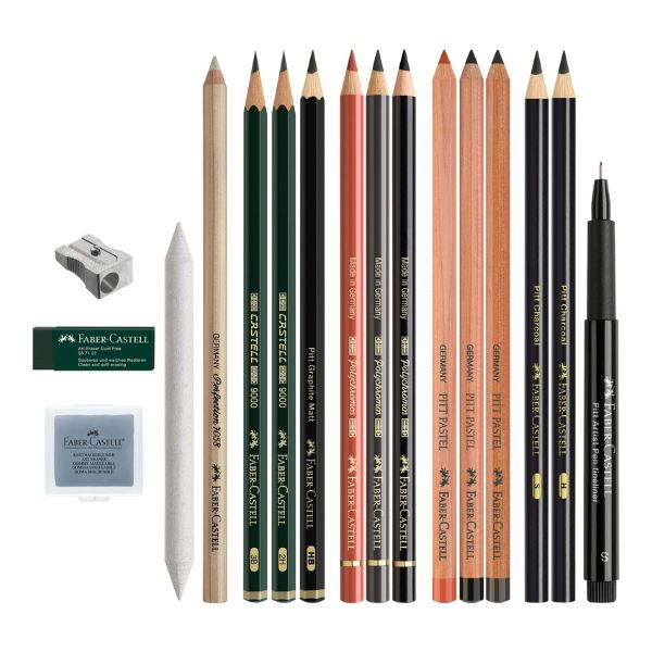 Set Artă Discovery Desen Uscat, 17 Piese, Faber-Castell [3]