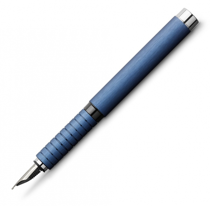 Set Cadou Stilou + Pix Essentio Aluminium Blue, Faber-Castell [2]