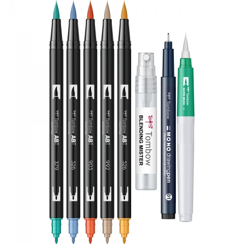 Set Watercoloring Set Seaside, Tombow [3]