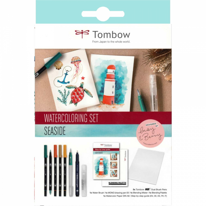 Set Watercoloring Set Seaside, Tombow [5]