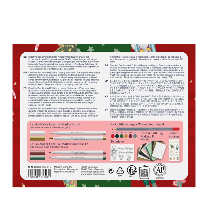 Set creativ Goldfaber Happy Holidays Limited Edition, Faber-Castell [3]