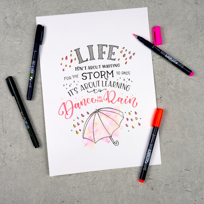 Set Creativ LETTERING Have Fun @ Home Sets, Tombow [4]