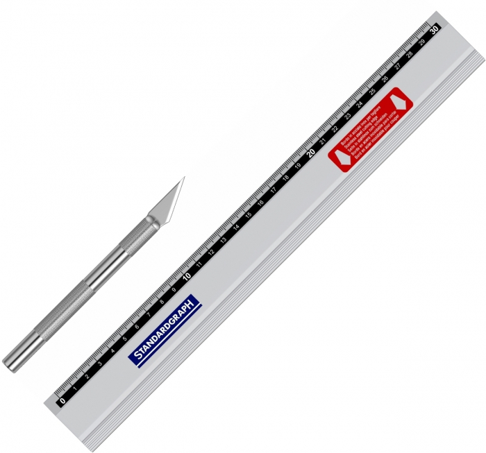 Set Cutter + Rigla Aluminiu 50 cm, Standardgraph [2]