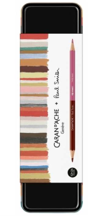 Set 12 Creioane Bicolore Acuarelabile + Pensula SE Paul Smith, Caran d'Ache [3]