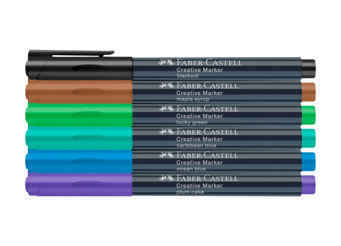 Set Markere Creative 6 culori Forrest, Faber-Castell  [2]