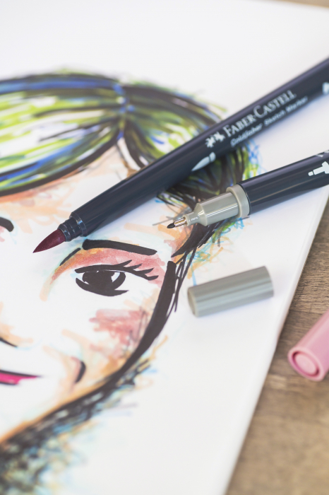 Set Markere Goldfaber Sketch 2 Capete Graphic Novel Faber-Castell [5]