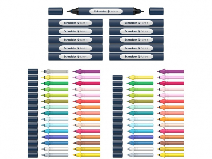 Paint-It 040 TwinMarker Set Complet, Schneider [3]
