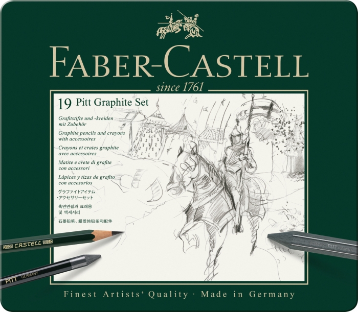 Set Pitt Monochrome Grafit 19 Buc Faber-Castell [2]