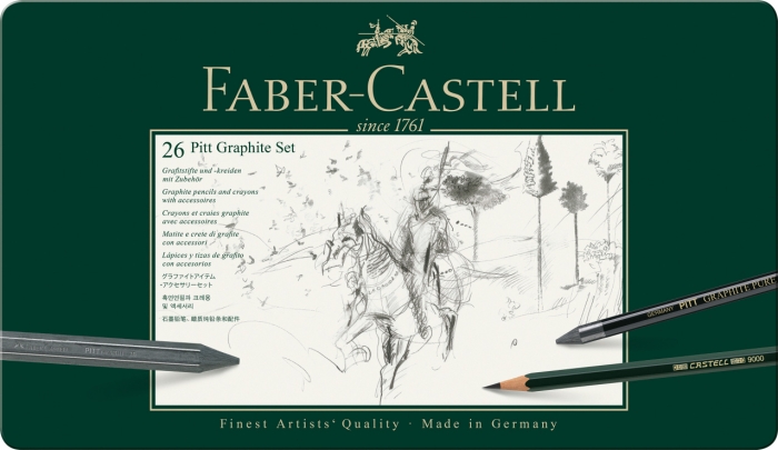 Set Pitt Monochrome Grafit 26 Buc, Faber-Castell [2]
