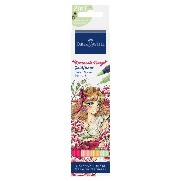 Set Romantic Manga 2 – 4 Markere Sketch Goldfaber, Faber-Castell [1]