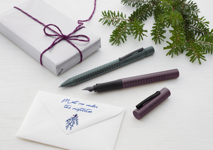 Set Stilou + Cerneala + Convertor GRIP 2011 Berry Faber-Castell [7]
