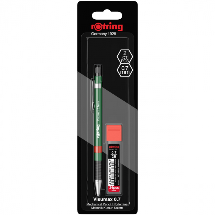 Set Visumax 0.7 + etui mine 4 culori carcasa: black, blue, red, green Rotring [3]