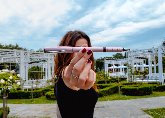 Stilou Essentio Aluminium Rose Faber-Castell [4]