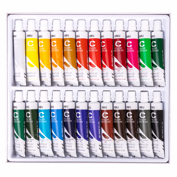 Culori Acrilice 24 Culori 12 ML, Deli [3]