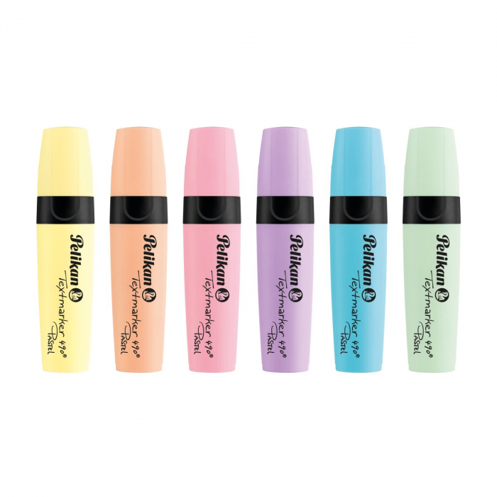 Textmarker 490, set 6 culori pastel, Pelikan [2]