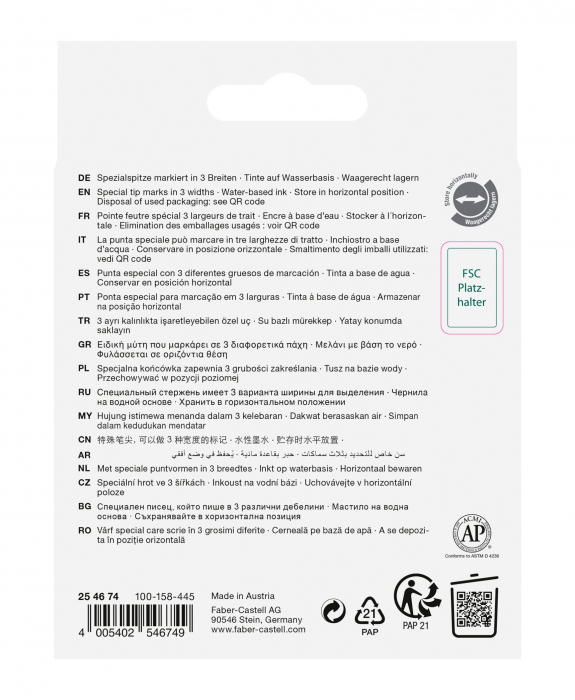 Textmarker Set 4 culori Metalizate 2024, Faber-Castell [2]