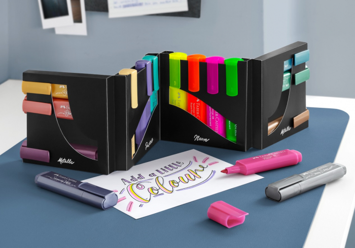 Set Birou 16 buc Textmarker Superfluorescent, Faber-Castell [3]