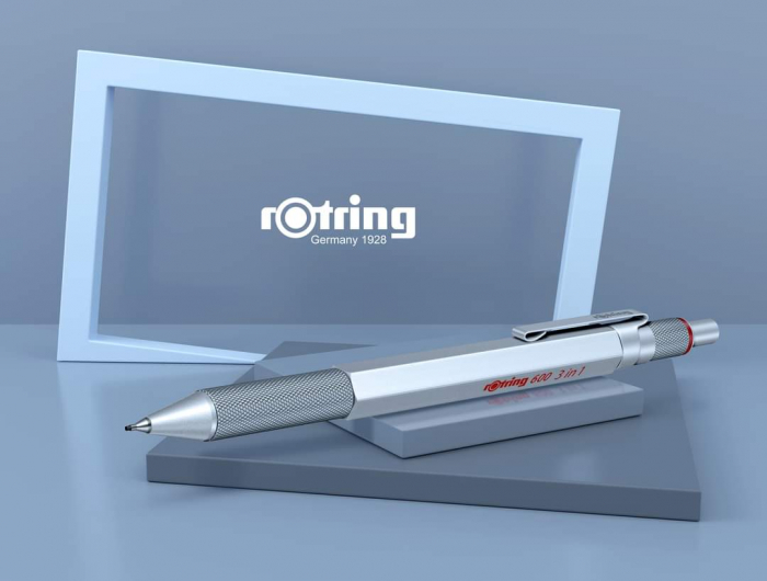 Trio Pen 0.5 Silver Rotring 600, Rotring [6]